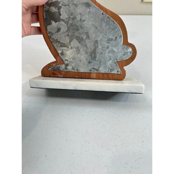 Home Decorative Blue Cut-Out Wooden Tabletop Bunny Rabbit Figurine‎ - Picture 5 of 10